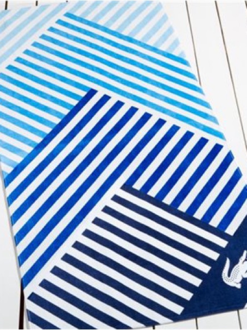 NWT Lacoste Horizon Blue Beach Towel